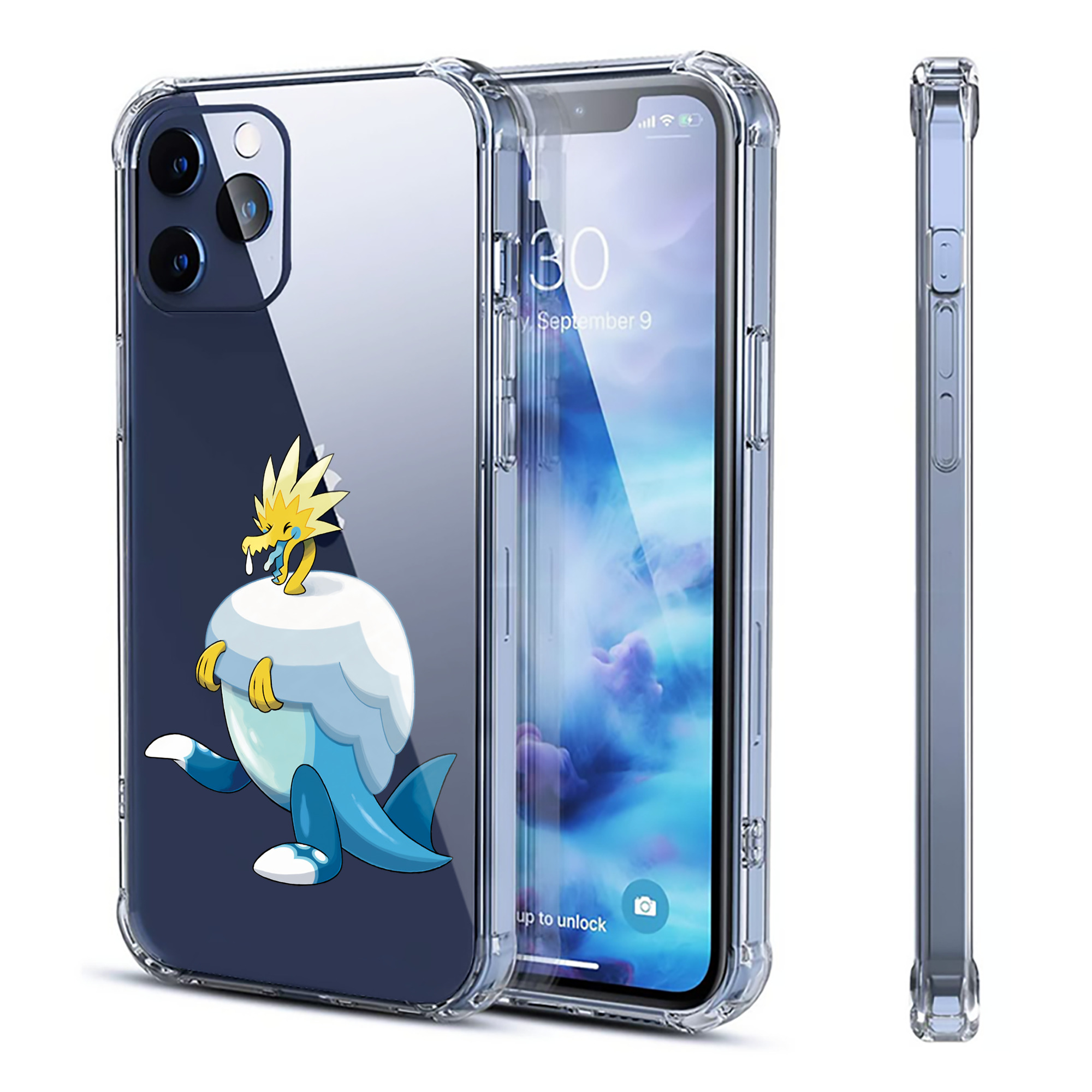 （画像用） ポケットモンスター Pokémon 【iPhone 12シリーズ対応】透明スマホケース（クリアソフトケース）